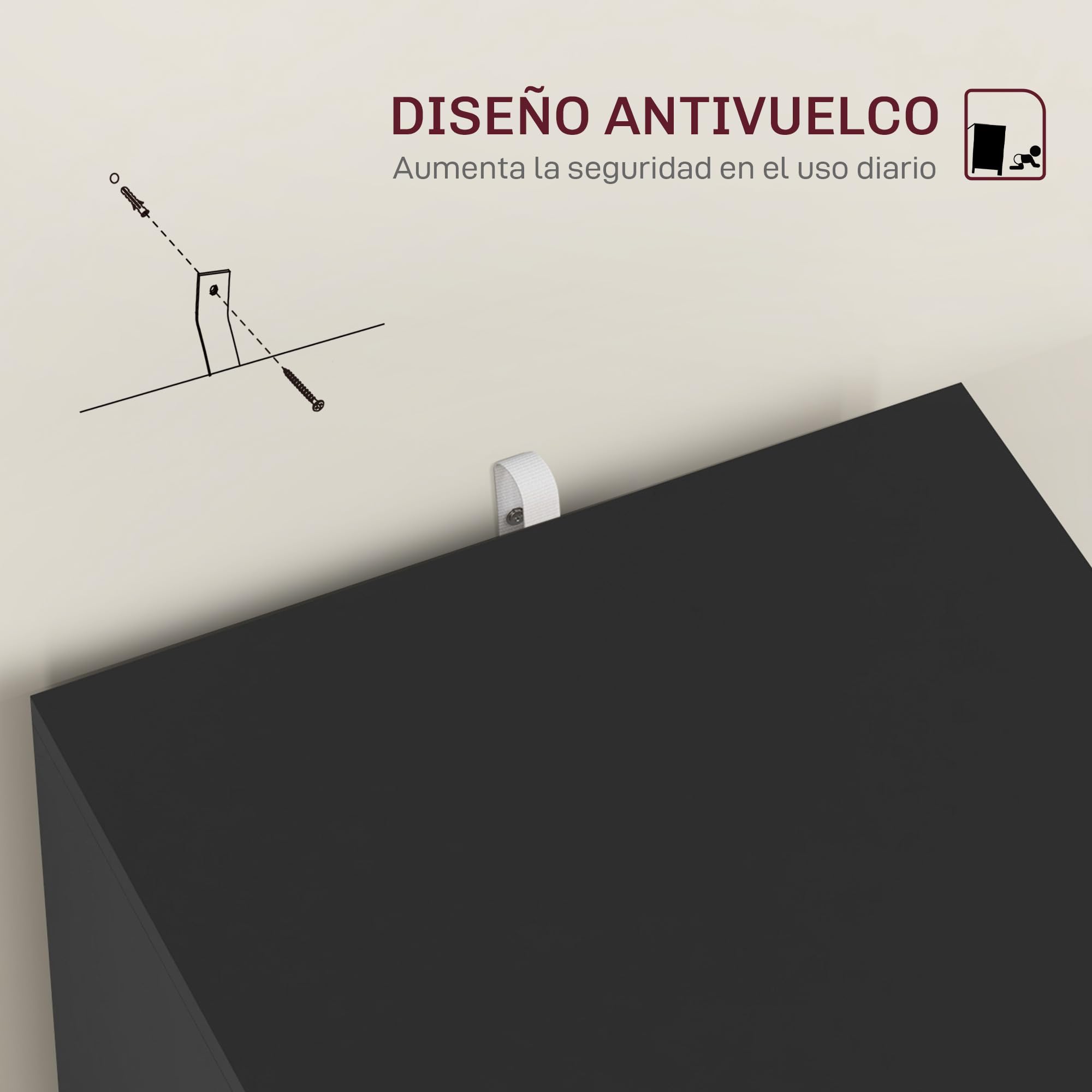 HOMCOM Cassettiera da ufficio mobile raccoglitore con 2 cassetti cassetto per scrivania con serrature cartelle sospese per A4 e lettera, 40 x 41,5 x 67,5 cm, nero