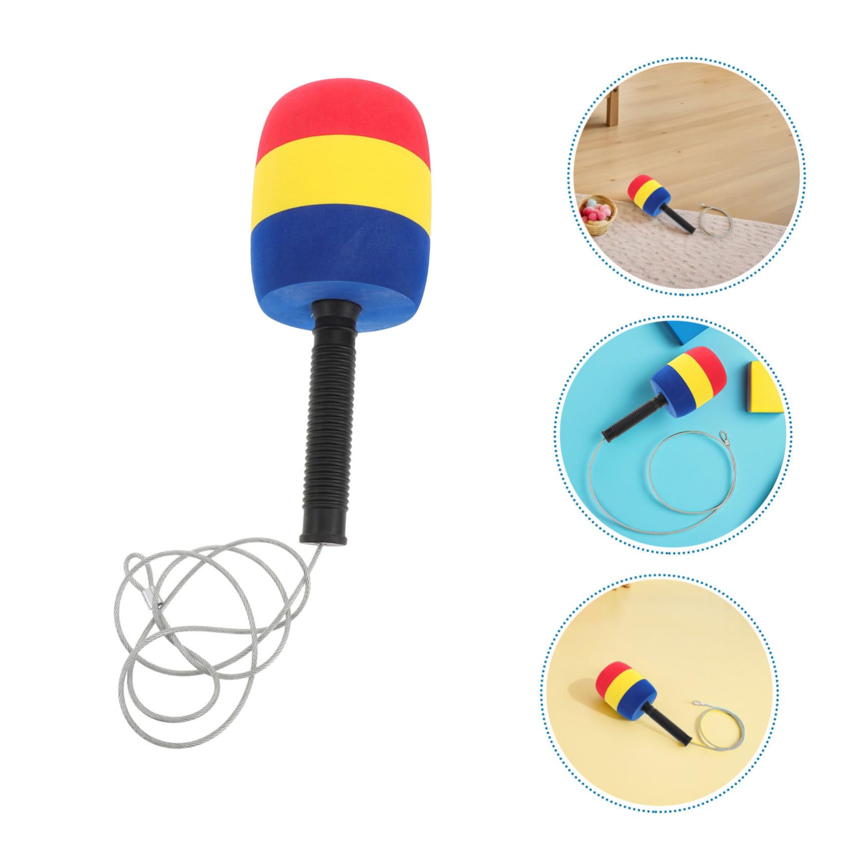 Toddmomy Giocattolo del Gioco del Martello 2 Pezzi in Spugna e Plastica per Bambini, Leggero e Resistente per Feste e Giochi Arcade