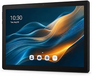 DigiLand 10.1인치 안드로이드 15고 태블릿, 6GB RAM, 32GB, 6000mAh | 3GB 물리적 + 3GB 가상 메모리, 5코어 1.75GHz CPU, HD IPS 디스플레이, 듀얼 밴드 Wi-Fi 5, 블루투스 5.0