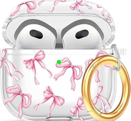 Miniatura 12 de Compatible con estuche Airpods de 3ra generación - Funda protectora rígida Wonjury compatible con estuche Airpods 3 a prueba de golpes para mujeres