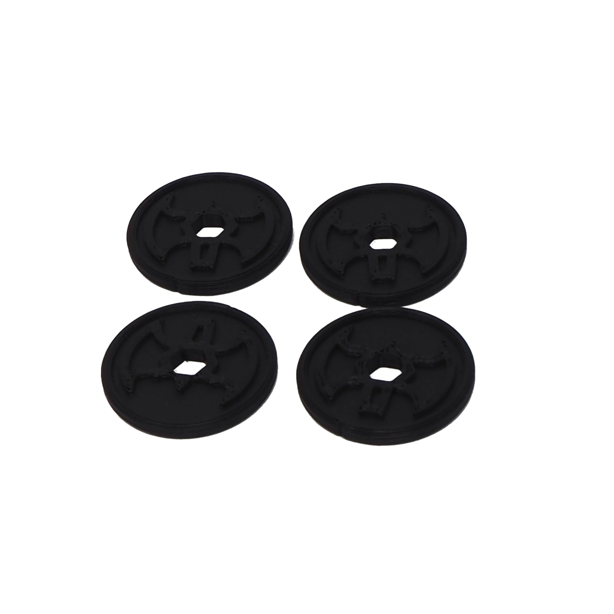 eTech4Us Set of 4 Black Replacement Disc Part for Imaginext Batbot Bat-Tech - Image 2