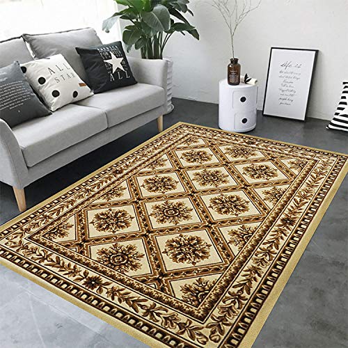 Teppich,Großer Bereich Retro Abstract Traditionelle Drucken Einfache Dauerhafte Weichen Leicht Europäischen Zu Reinigen…