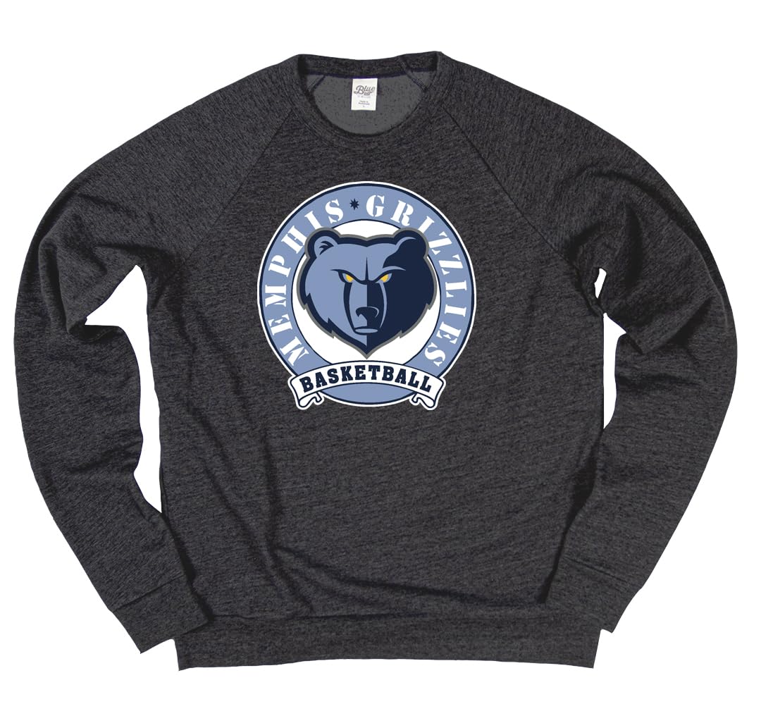 Blue 84 NBA Officially Licensed Tri-blend Crewneck Sweatshirt Black