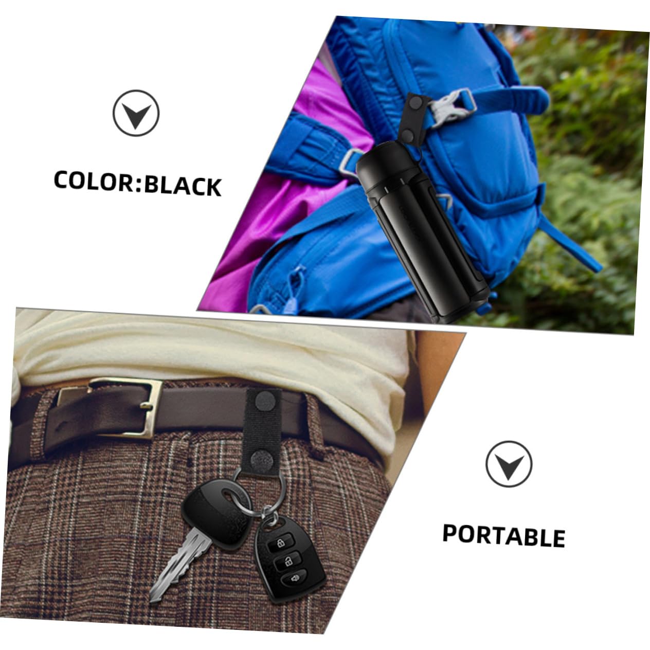 YARNOW Sujetadores De Cinturón De Servicio 19x2,5 Cm Negros, Trabillas De Nailon Resistentes, Pack De 6 Unidades, Accesorios para Cinturón De Mochila, Equipamiento para Uso Al Aire Libre