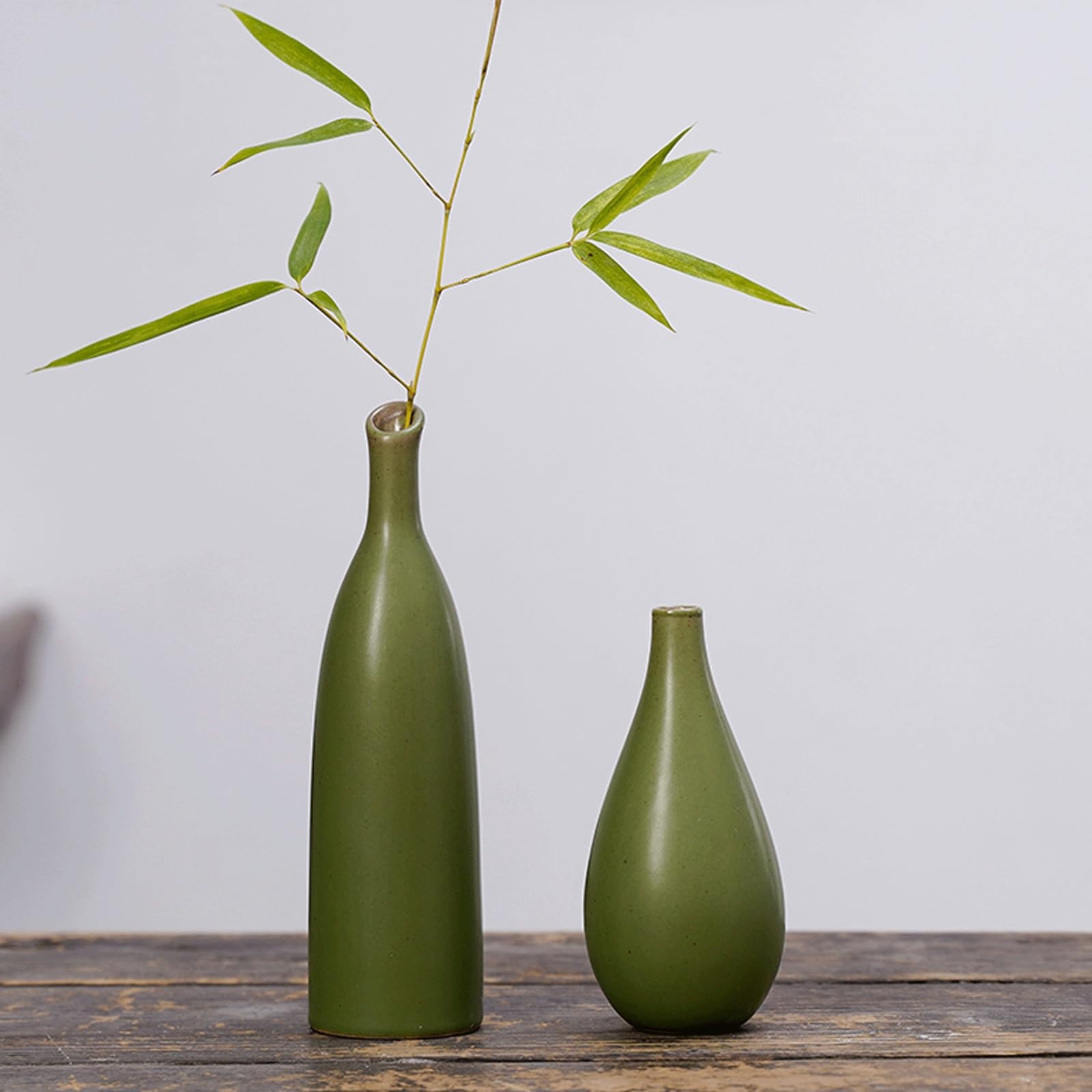 Vaso in vetro, Vaso da fiori decorativo in ceramica | Scenario di utilizzo: tavolo, libreria, soggiorno, mensola del caminetto, sala da pranzo