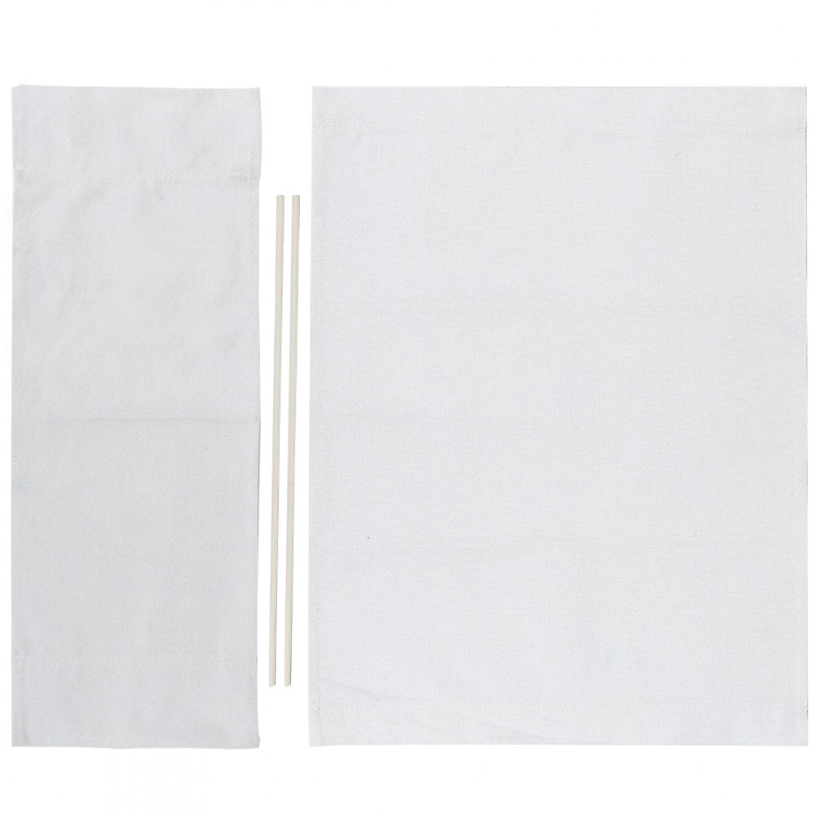 1 Set Director Chair Canvas Replacement Canvas Covers with Stick Accessories, Portable Folding Chairs Cover Kit for Directors Chairs Home Furniture(White)