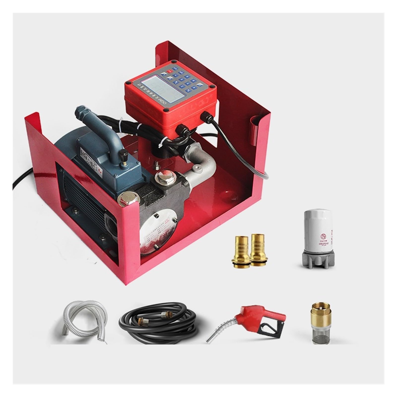 Edede Onecolor Fuel Transfer Pump, 220 24V12v Small Fuel Dispenser Electronic Metering Explosion-Proof Pump, Gasoline, And Methanol Fuel Pump With Large Flow(Onecolor)