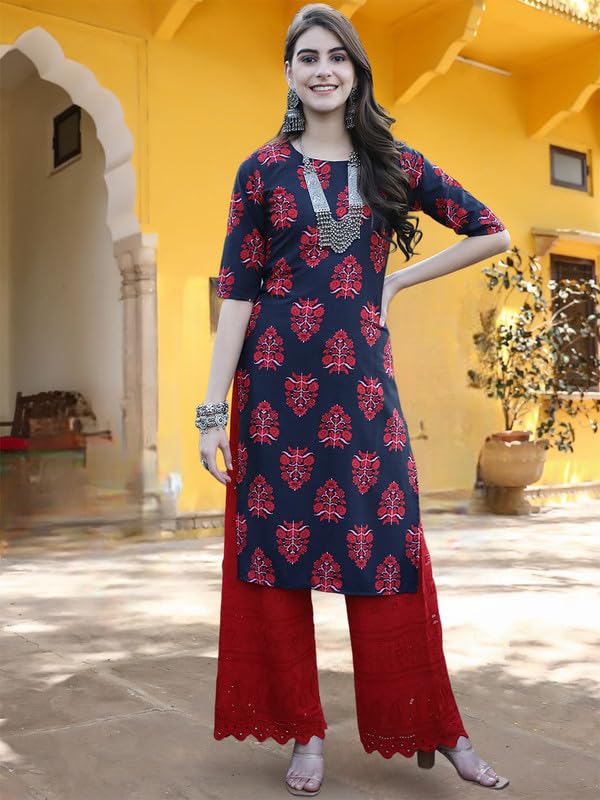 Tee Projekt Crepe Digital Printed Kurti For Women's Ll Effortless Elegance Kurti (Pack Of 6)