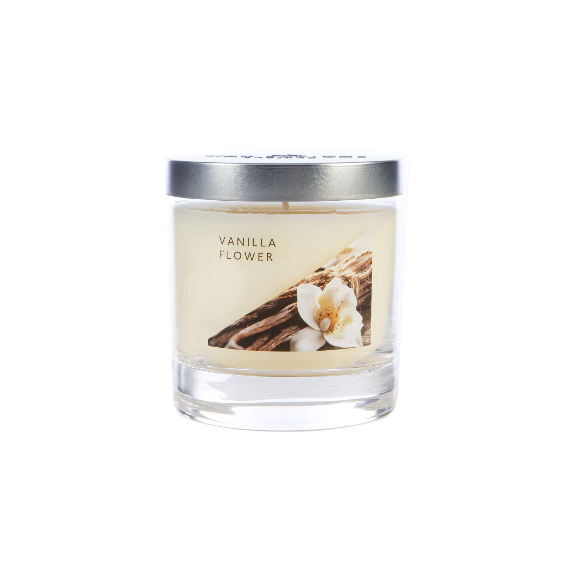 Wax Lyrical Vanilla Flower Candle, Up to 50hrs, Wax, Ivory, Medium Jar