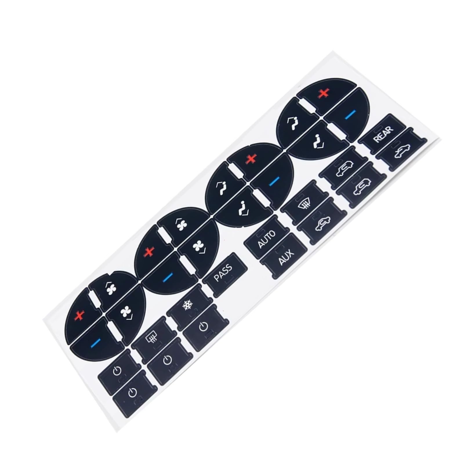 Button Stickers Compatible with GMC for Acadia for SLE SLT for Denali 2006-2012 2Pcs Car AC Dash Button PVC Sticker Dash Board Decal Repair
