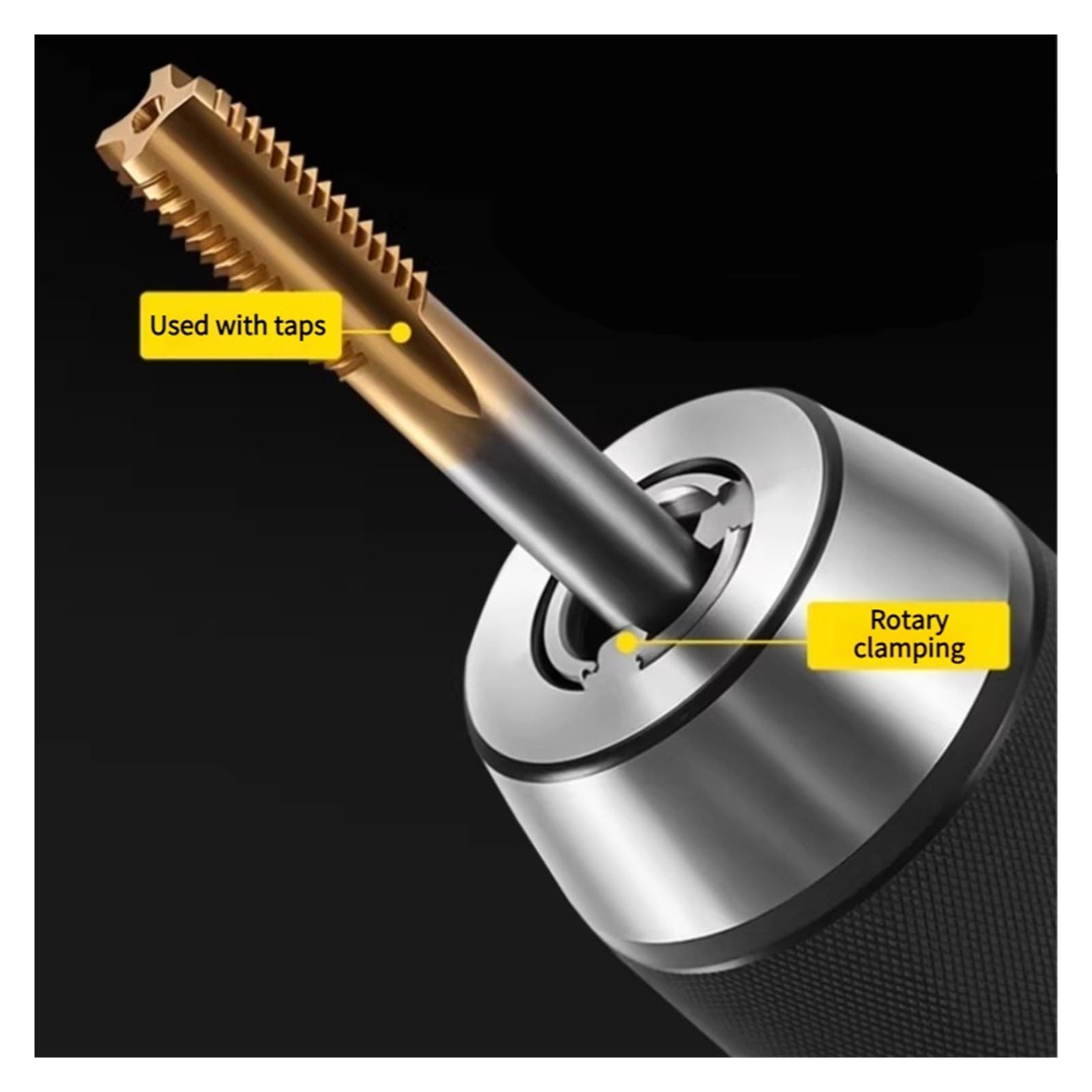 1x B10 B12 B16 B18 B22 Portabrocas sin llave perforación autoapretado abrazadera de bloqueo automático rango 0,5-6mm 1-10mm 1-13mm 1-16(B18 1-16mm)