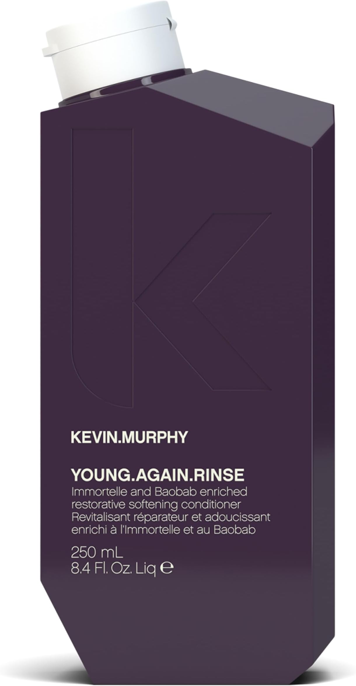 YOUNG.AGAIN.RINSE - Moisturising Anti-Ageing Conditioner - For Ageing, Dry, Damaged & Brittle Hair - Hair Repair - With Amino Acids - Sulphate & Paraben Free - 250 mL / 8.4 fl oz