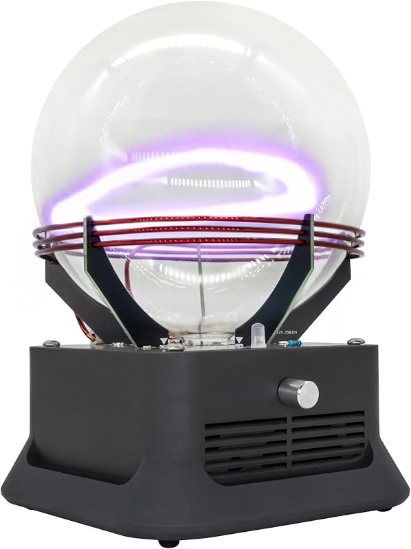 Xenon Glass Ball Musical Plasma Ring Exciters, Music Players, Quirky Gifts, Science Educational (Large Glass Ball)
