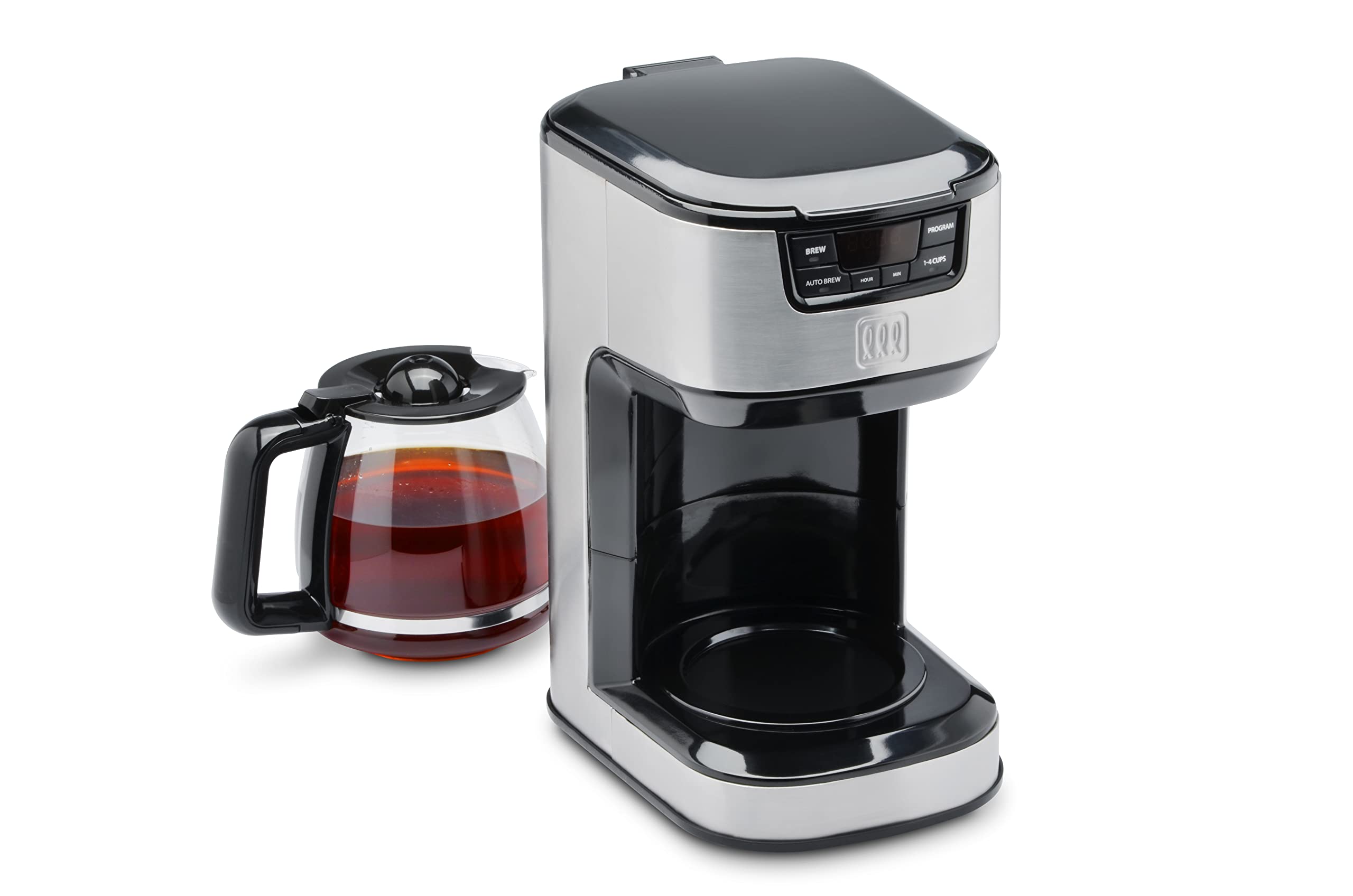 Toastmaster 12-Cup Digital Drip Coffee Maker, Stainless Steel, TM-129CM