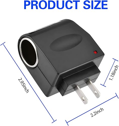 Miniatura 2 de Pack-1 - Enchufe para encendedor de cigarrillos de automóvil, inversor de corriente para vehículos, transformador de 220 V CA a 12 V CC, kit de