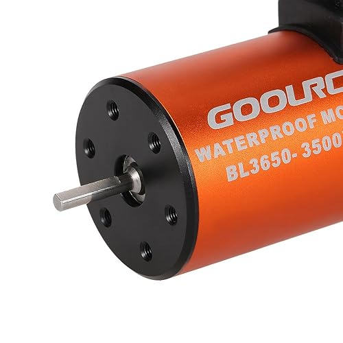 Miniatura 3 de GoolRC 3650 3500 KV impermeable Motor sin escobillas para 1/10 RC coche HSP 94123 Huanqi 727 FS Racing 53625/53632