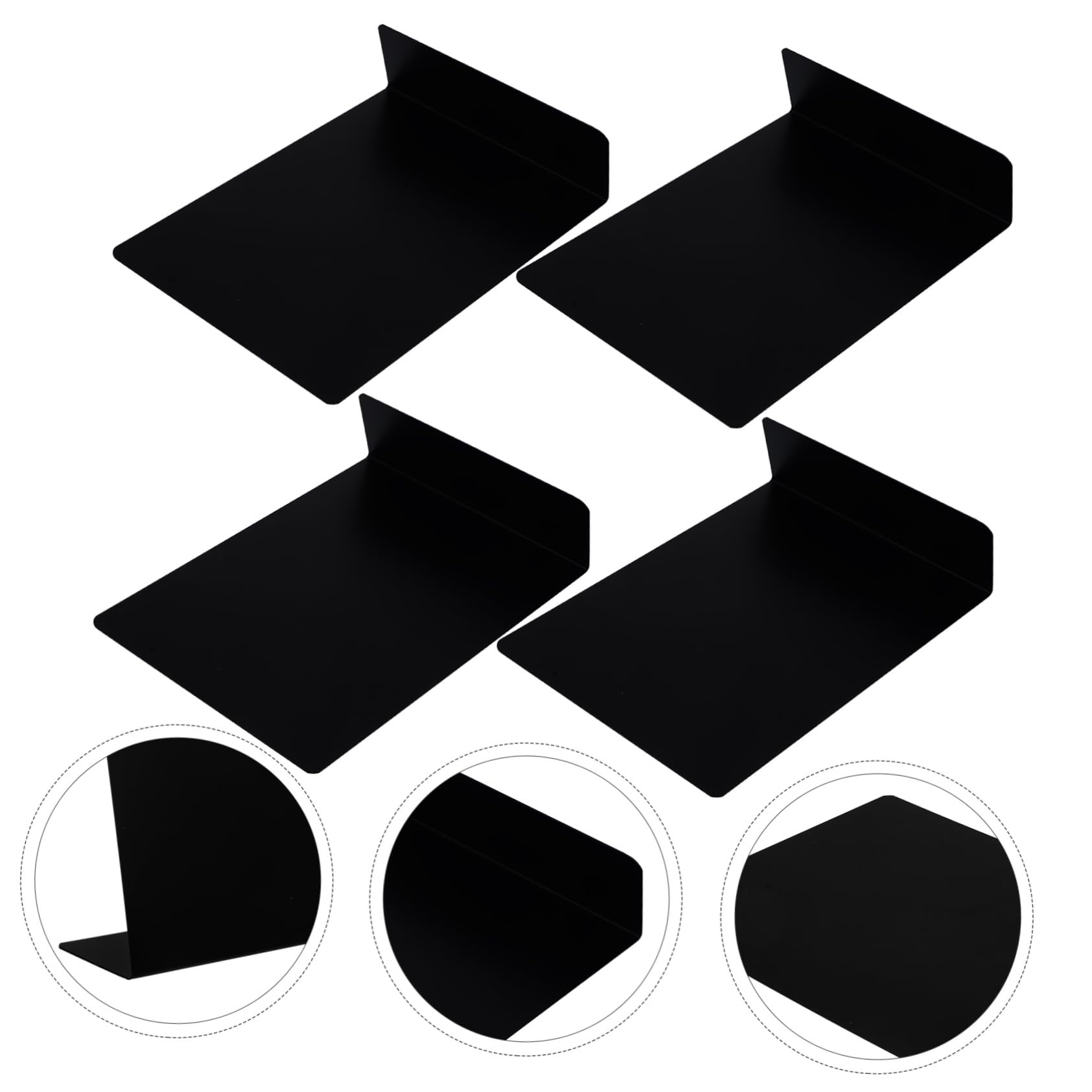 TEHAUX 5 Sätze Zeichen Zeichnen Dekorativ Mini-tafeln Bretter Mini-whiteboard Erste Write Board Werbetafel Multifunktionale Preistafeln Multifunktionale Schilder Pvc Black 4 Stück * 5