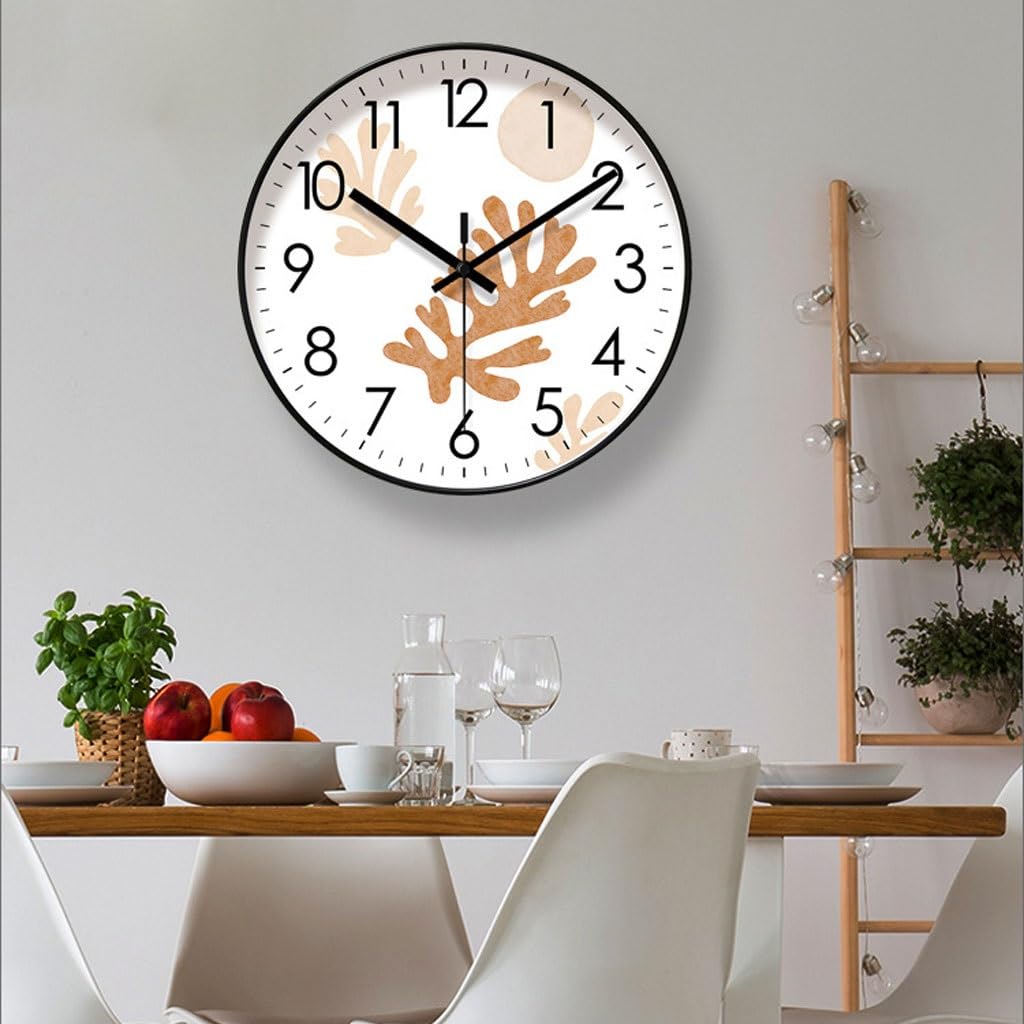 Orologio da parete Orologio da parete Simple Sweep Second Orologio da soggiorno Orologio da casa Orologio da parete Orologio da studio Orologio al quarzo silenzioso Reloj De Pared(A)