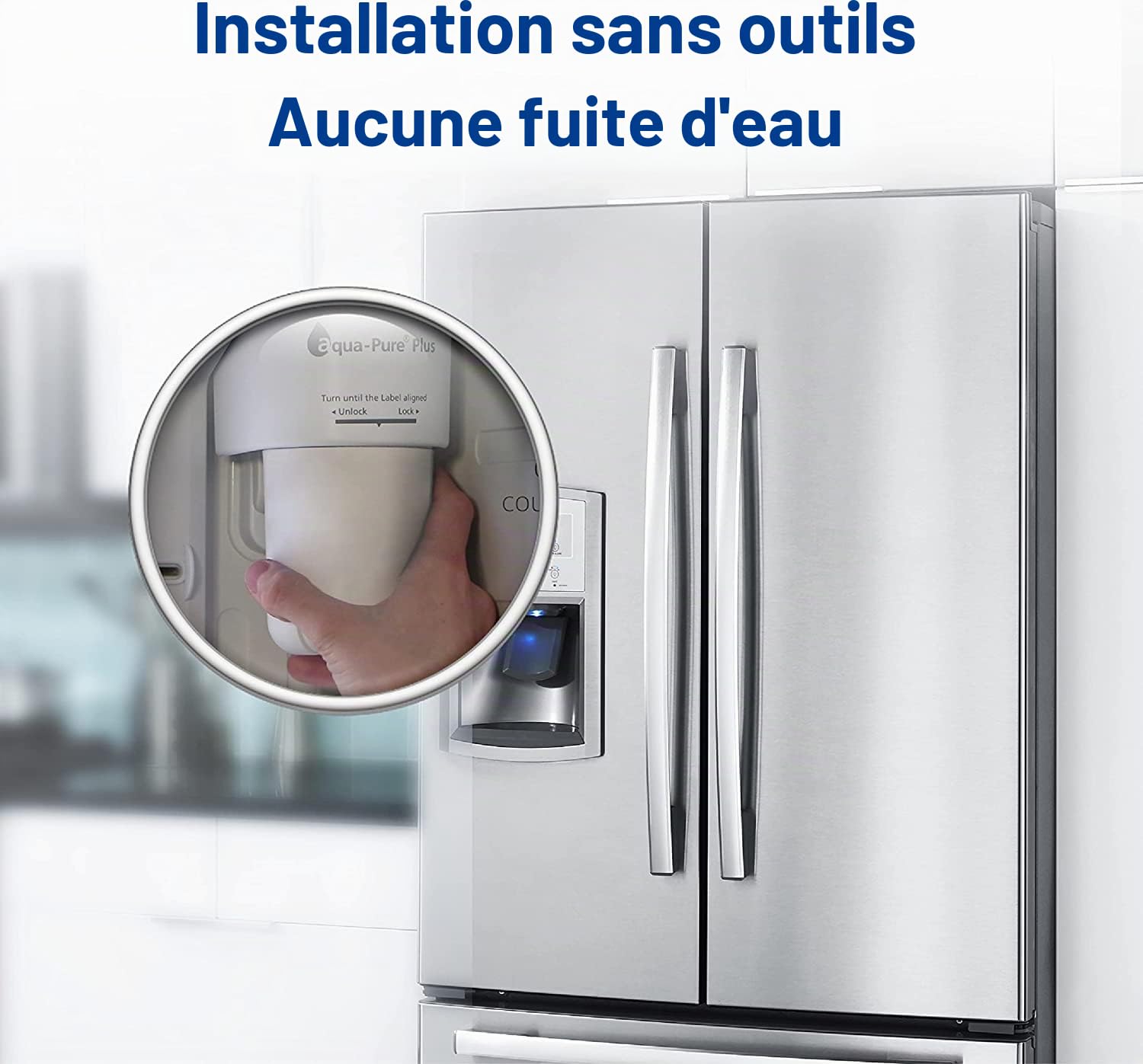 AQUA CREST AQF-FF11B Filtre à Eau,Remplacement pour Samsung® Aqua Pure Plus DA29-00003G, DA29-00003B, DA29-00003A, DA97-06317A, DA61-00159A, HAFCU1/XAA, HAFIN2/EXP, APP100, Forfait Peut Varier (3)