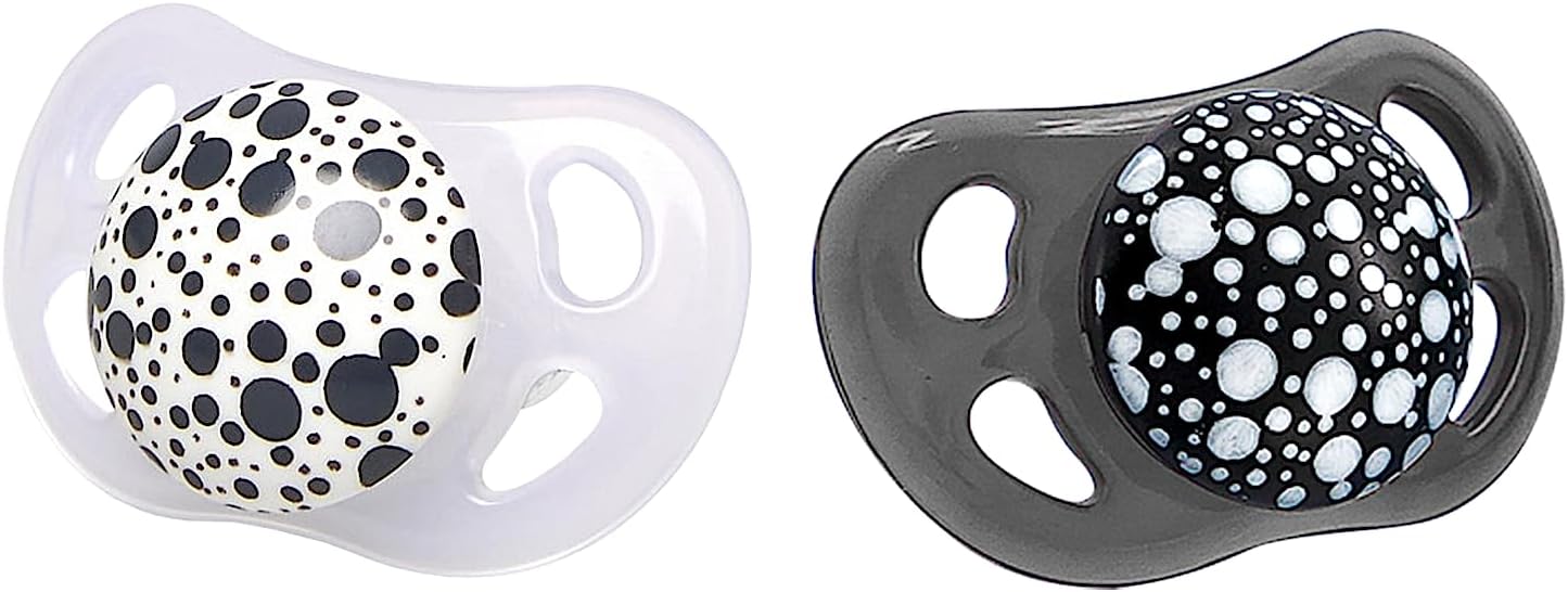 Twistshake - Pacifier 6 m Black/White 2-Pack