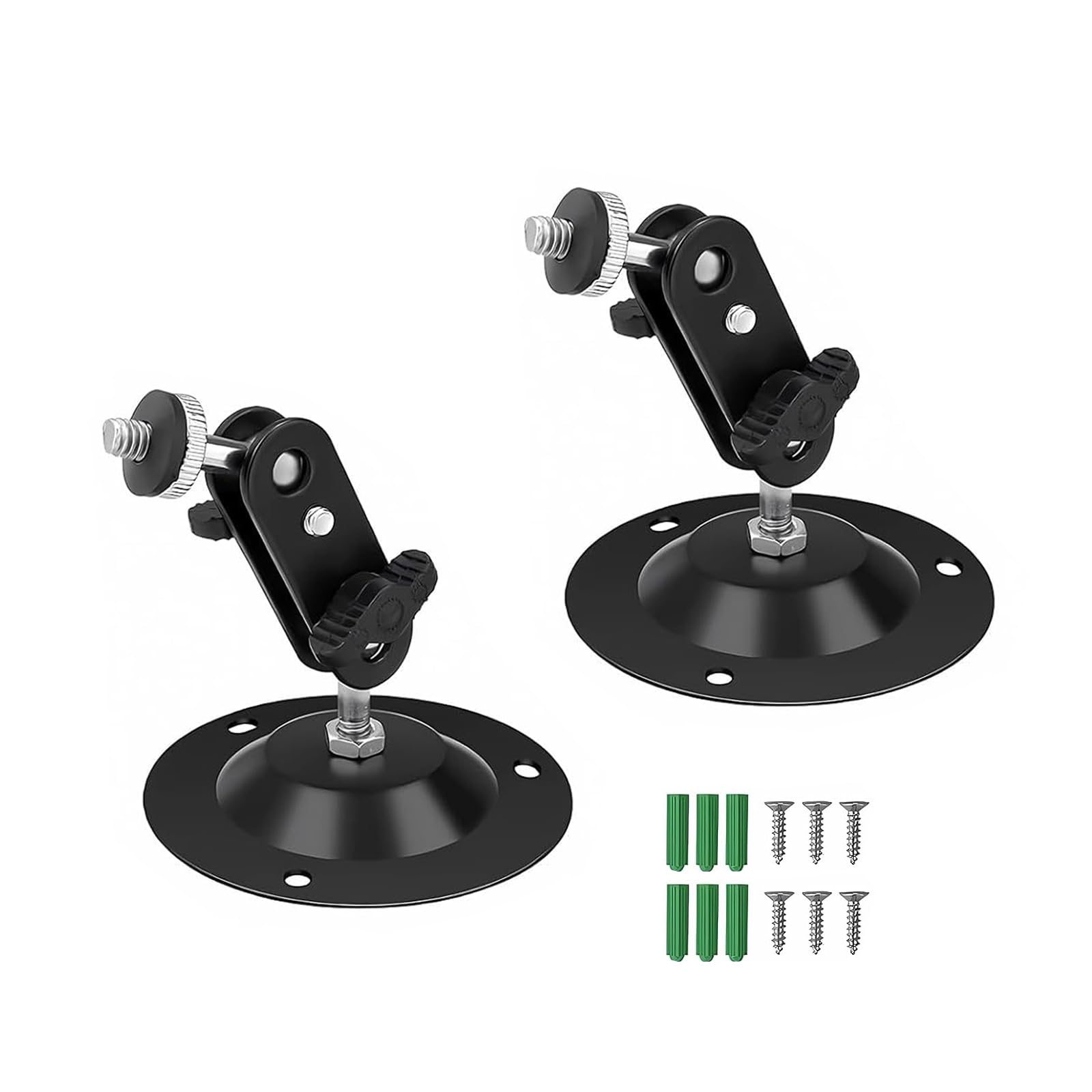 Ring Camera Wall Mount, Camera Adjustable Camera Mount, Mini Metal Security Camera Mount Wall Outdoor 360 Degree Can Be Monitored with Screws for Indoor and Outdoor Camera Holder
