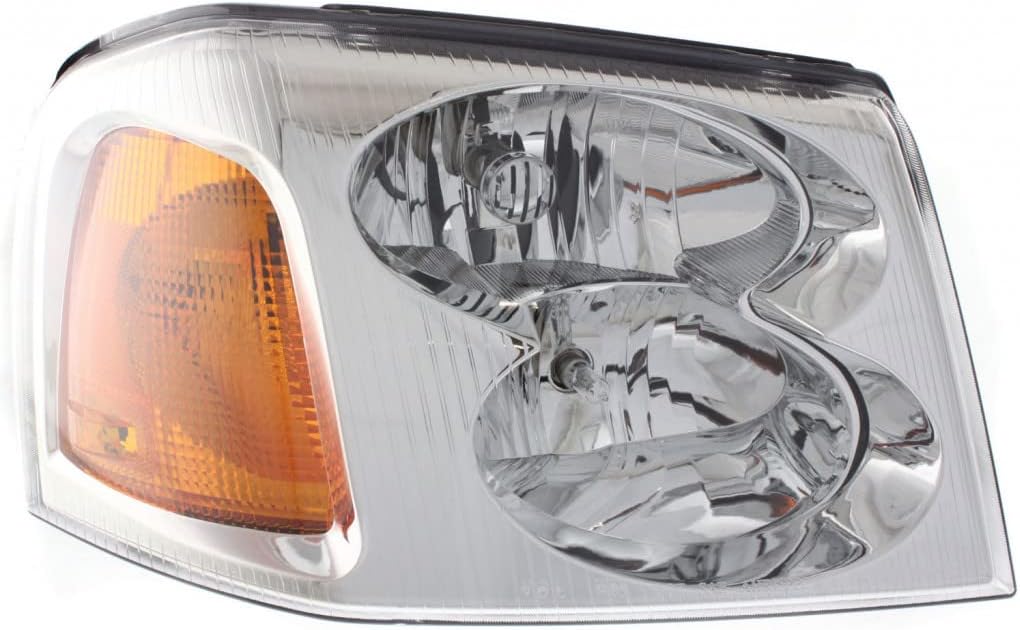 CarLights360 For GMC Envoy Headlight 2002-2009 Passenger Side DOT Certified Bulbs Included GM2503220 - Replaces 15866070 ;Envoy