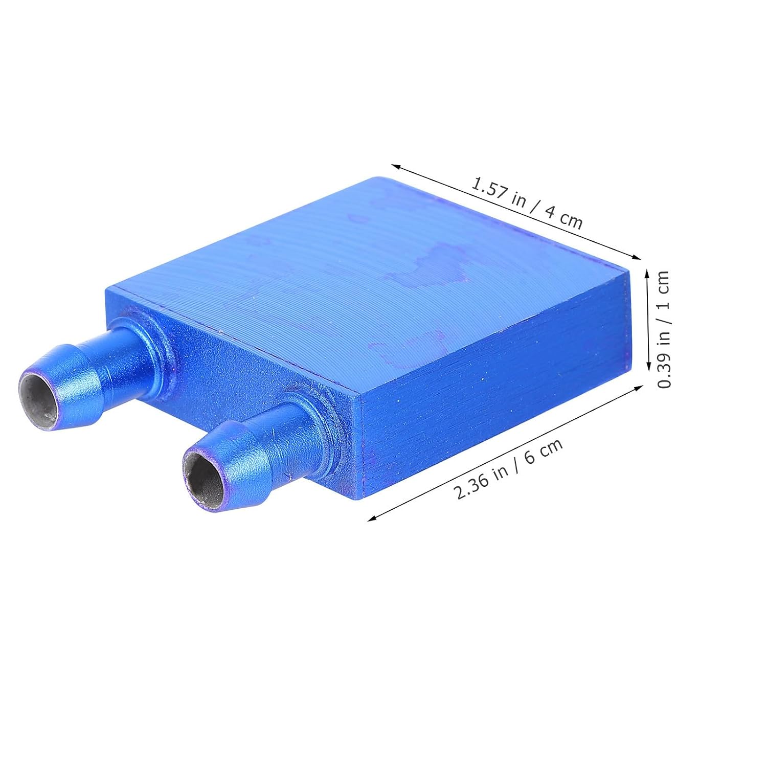 Aluminum Water Cooling Block with Side Connection for CPU Radiator