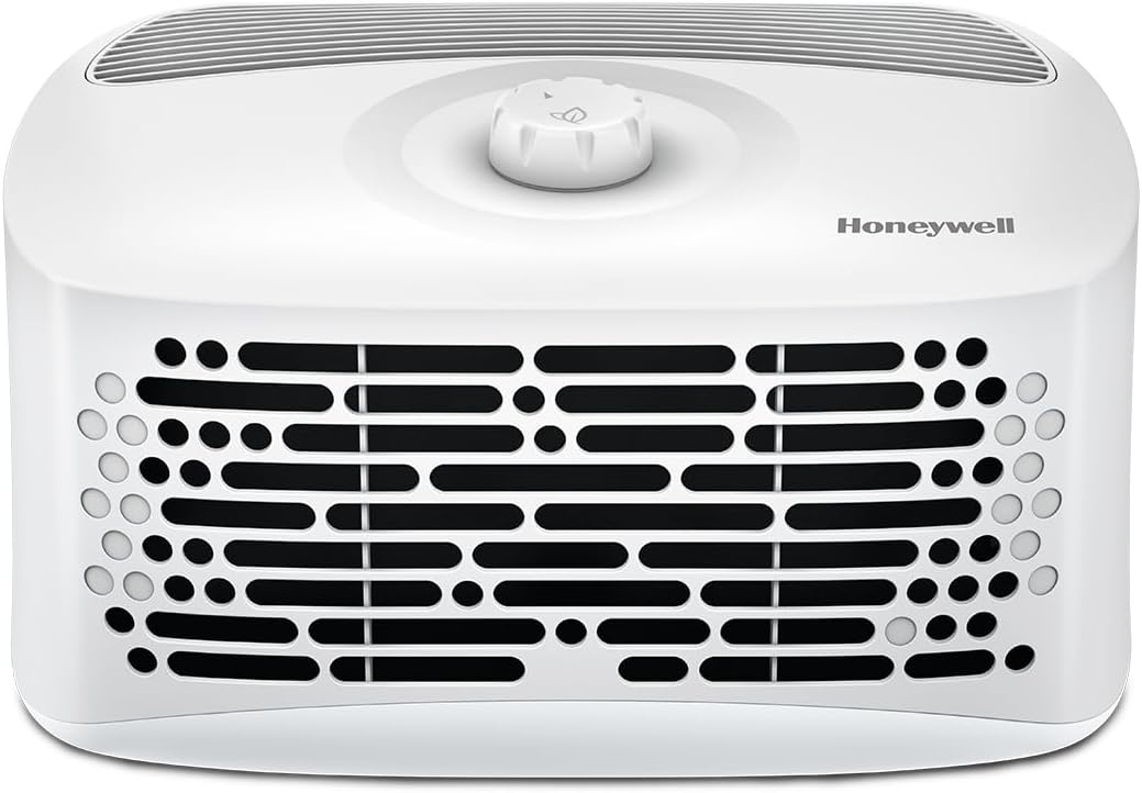 Honeywell Air Purifiers for Home Bedroom, Living Room, Kitchen & Dorm Room (100 sq ft), Dual Action Air Filter Helps Capture Dust, Pollen, Pet Dander & Smoke, HHT270, Tabletop, White Honeywell Air Purifiers for Home Bedroom, Living Room, Kitchen & Dorm Room (100 sq ft), Dual Action Air Filter Helps Capture Dust, Pollen, Pet Dander & Smoke, HHT270, Tabletop, White
