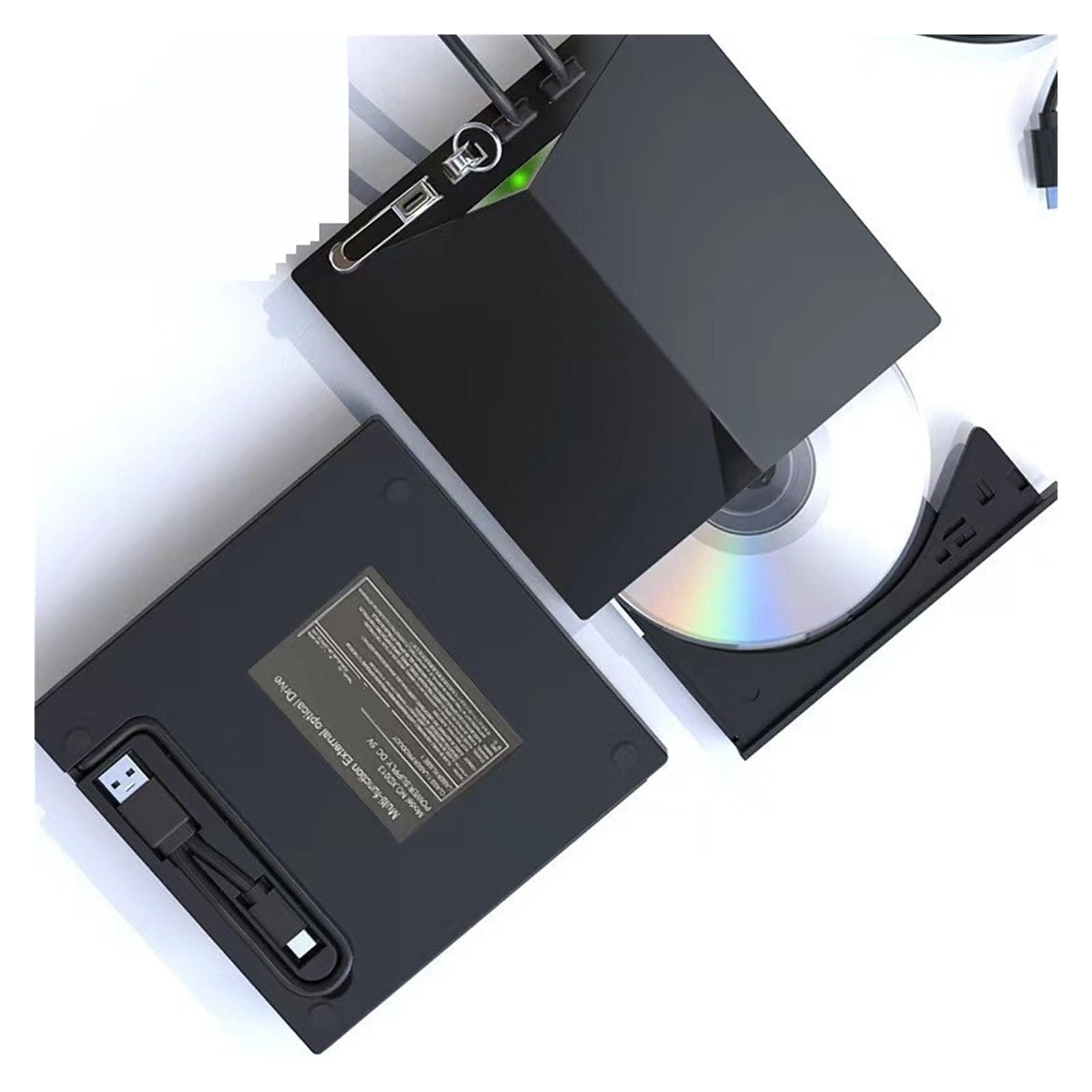 Unità Ottica Mobile Multifunzione TF/CD/USB Interfaccia Multiuso Masterizzatore DVD For Trasferimento Dati Ad Alta Velocità(Blu-ray)