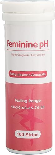 100 tiras reactivas vaginales que comprueban el nivel de pH para la salud femenina, precisas y fáciles de usar, monitorean la inflamación
