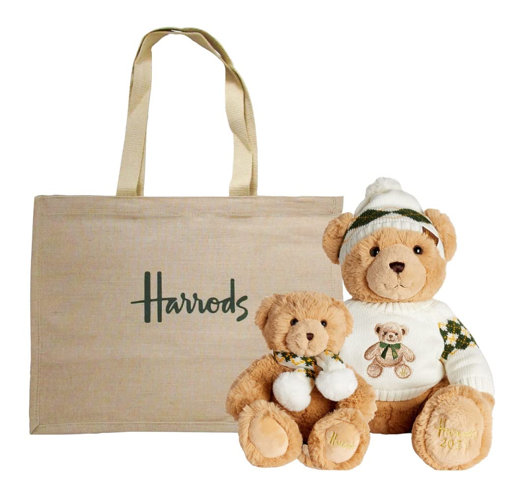 Amazon | 英国 Harrods [ハロッズ] 2021年 クリスマスベア イヤーベア 