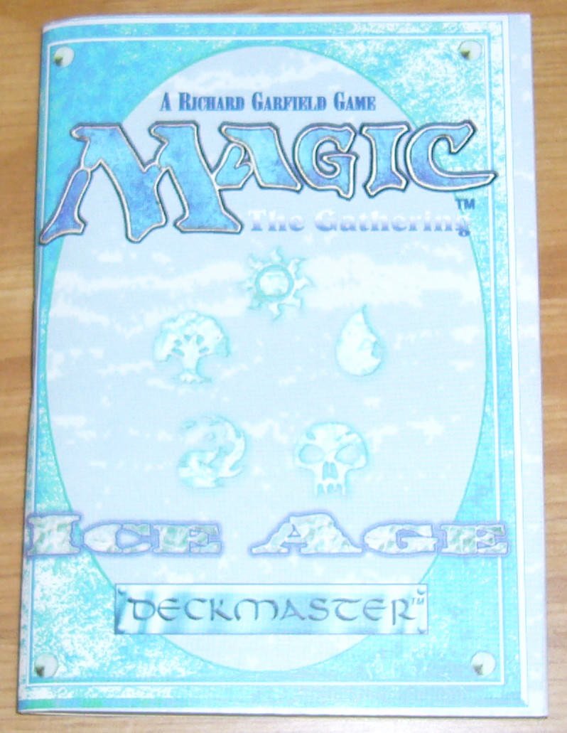 Magic the Gathering Ice Age Rulebook/Strategy Guide - vintage mini