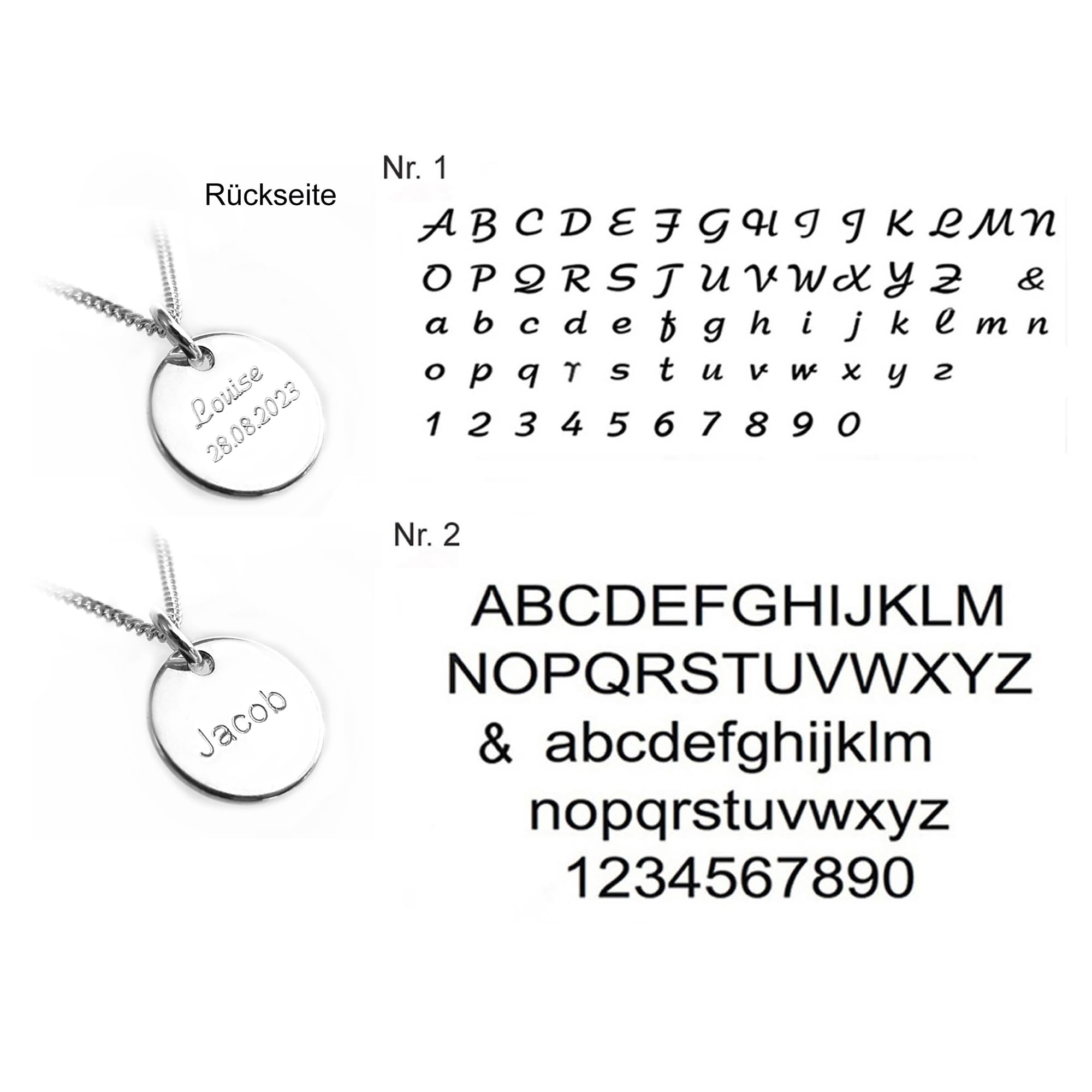 Sternzeichen Kette, Zodiak Anhänger mit Gravur aus 925er Silber