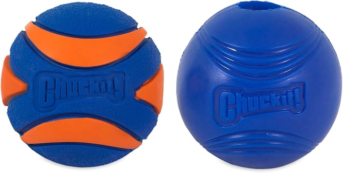 Chuckit! Sonic 2'li Sesli Oyun Topu Seti - Ultra Squaker & Hışırtılı Crunch Köpek Oyun Topu (Medium)
