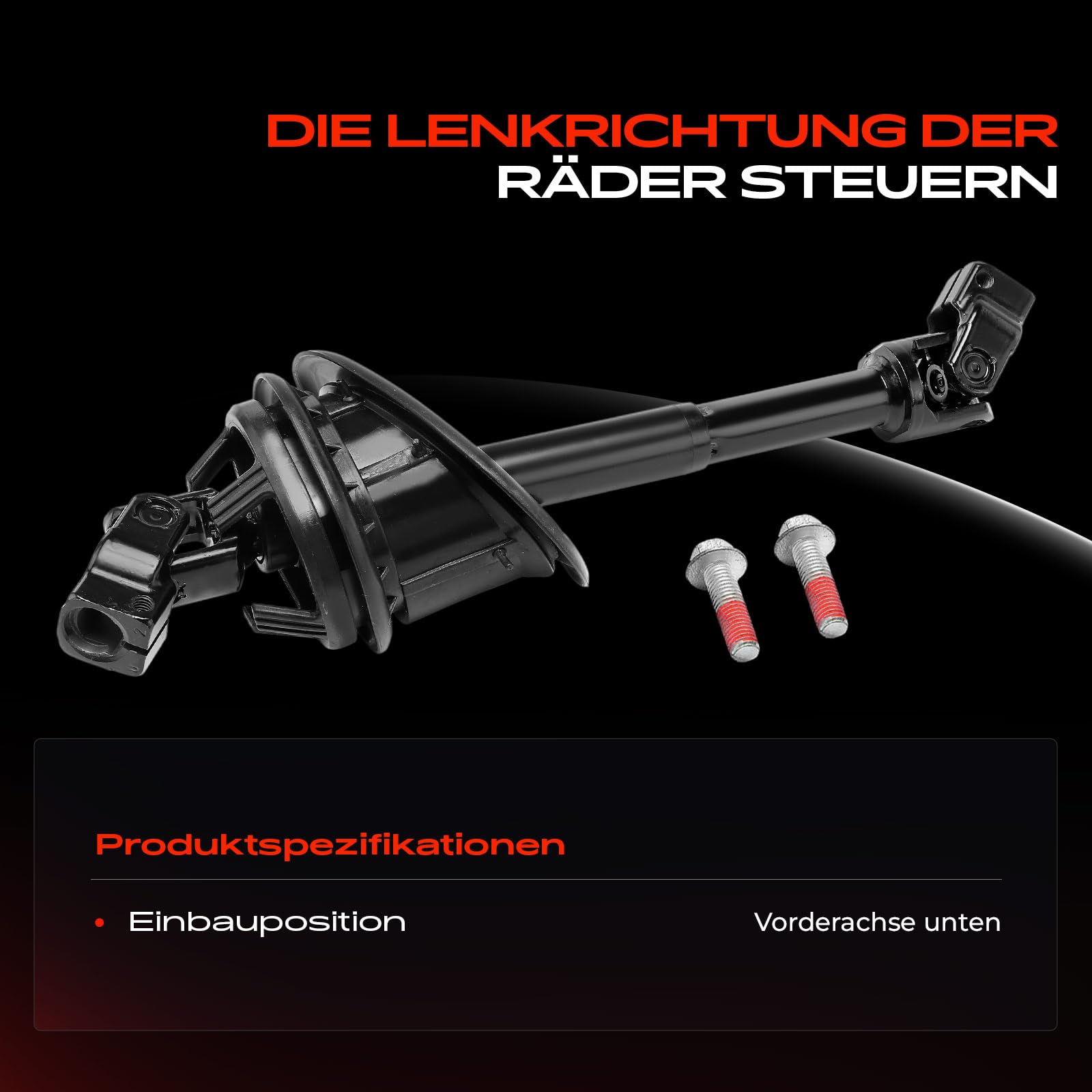 Frankberg Gelenk Lenkwelle Lenksäule Kompatibel mit A4 8K2 B8 1.8L-3.2L 2007-2015 A5 8T3 1.8L-4.2L 2007-2017 A5 Cabriolet 8F7 1.8L-3.2L 2009-2017 Replace# 8K1419753G