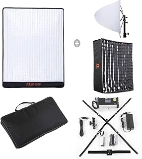 Falcon Eyes RX-18TD elastyczna lampa panelowa LED 100 W, regulowana, 3000 K-5600 K, oświetlenie fotograficzne LED z dyfuzorem o strukturze plastra miodu