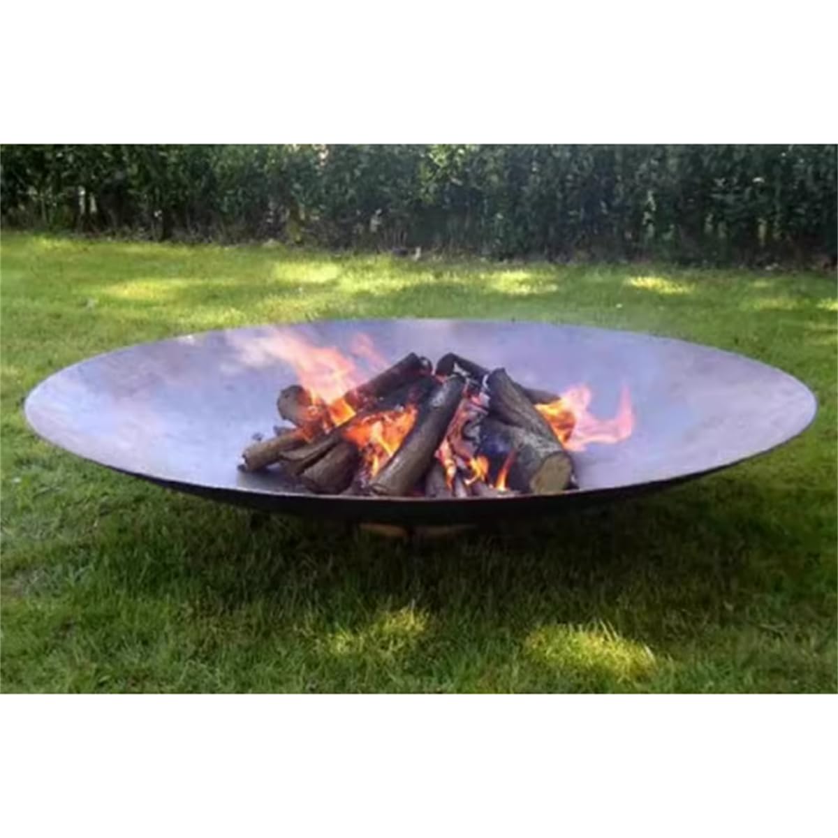 HJDSUDU Braciere Rialzato per Esterni in Ghisa, Braciere Rotondo in Acciaio al Carbonio, Stufa Riscaldante per Falò All'aperto, per Cortili Esterni, Cortili E Usi in Campeggio,50cm/19.6in