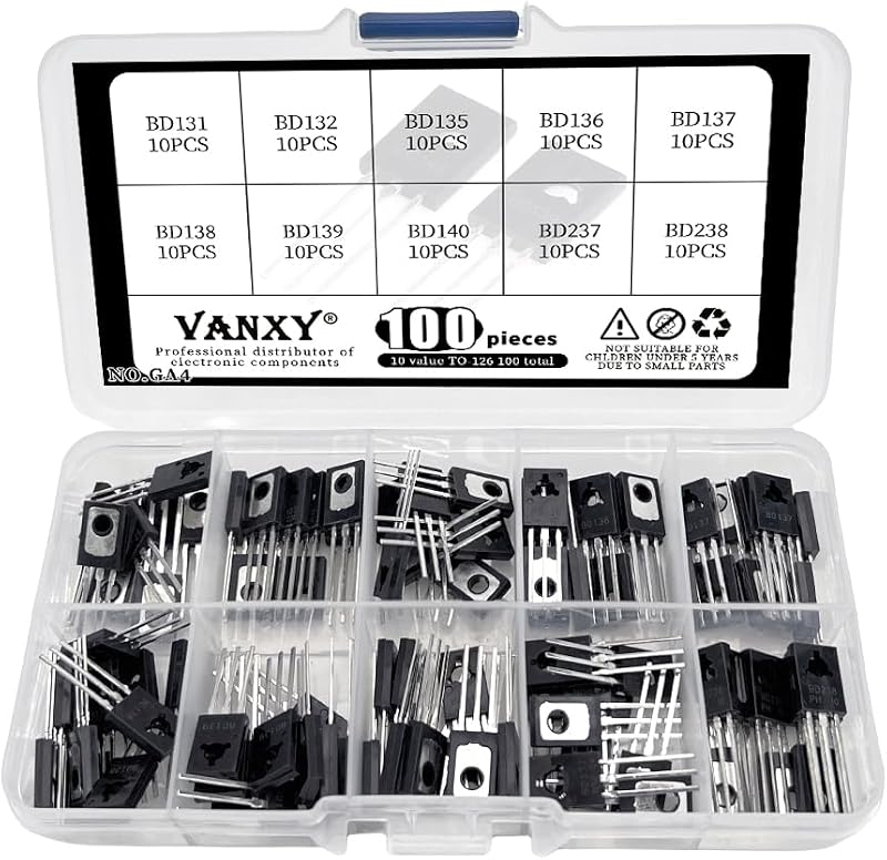 10Values BD131 BD132 BD135 BD136 BD137 BD138 BD139 BD140 BD237 BD238 Kit