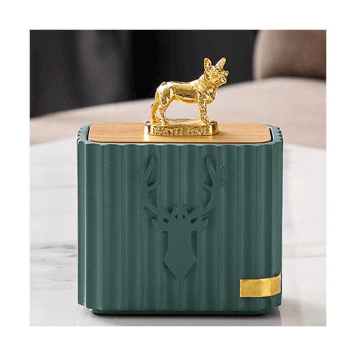 Wdwdw Dog Style A Toothpicks Dispenser Toothpick Box Luxury Holder Resin Holders Container With Lid Compartment Container