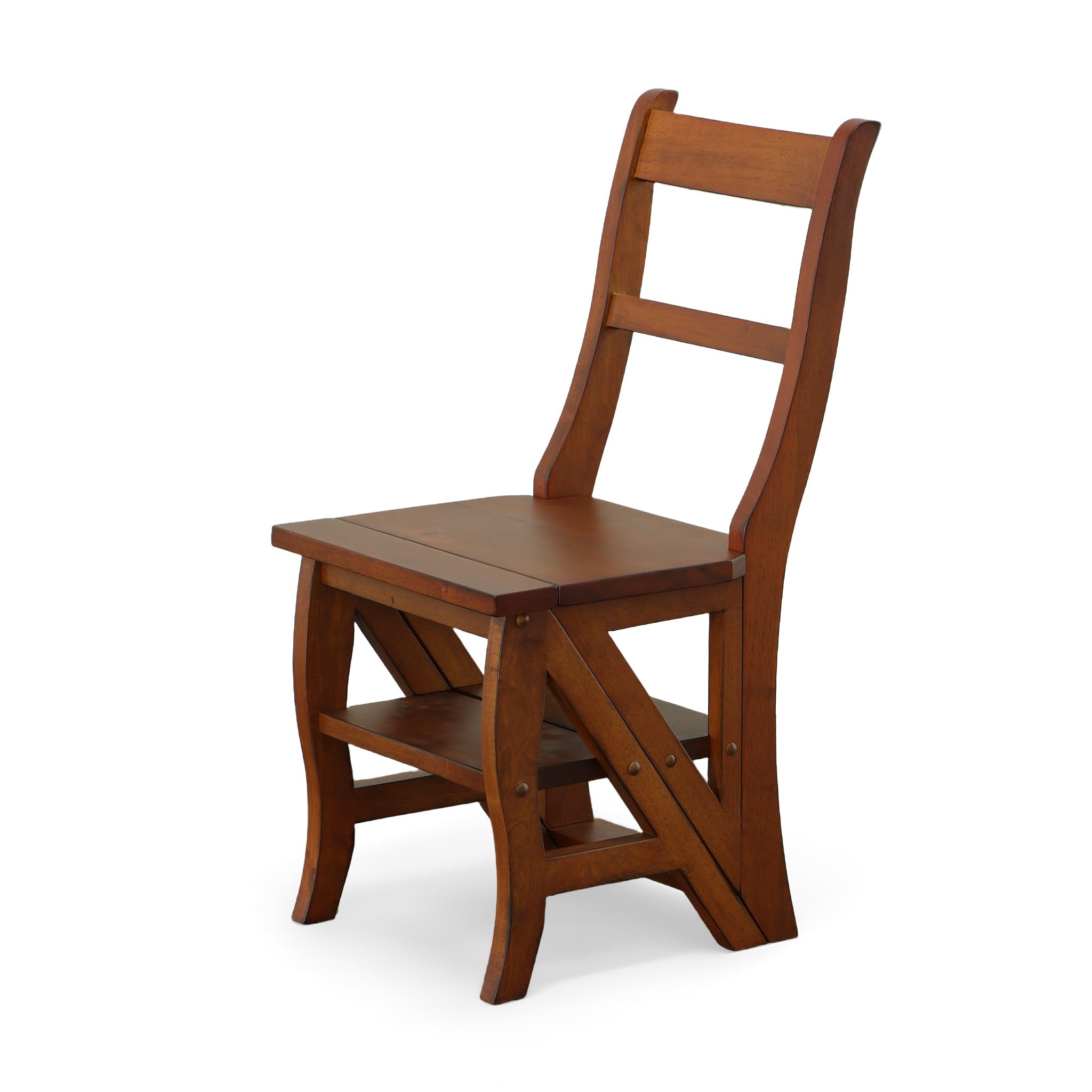 Amazon.com: Carolina Chair & Table Antique Folding Library Ladder