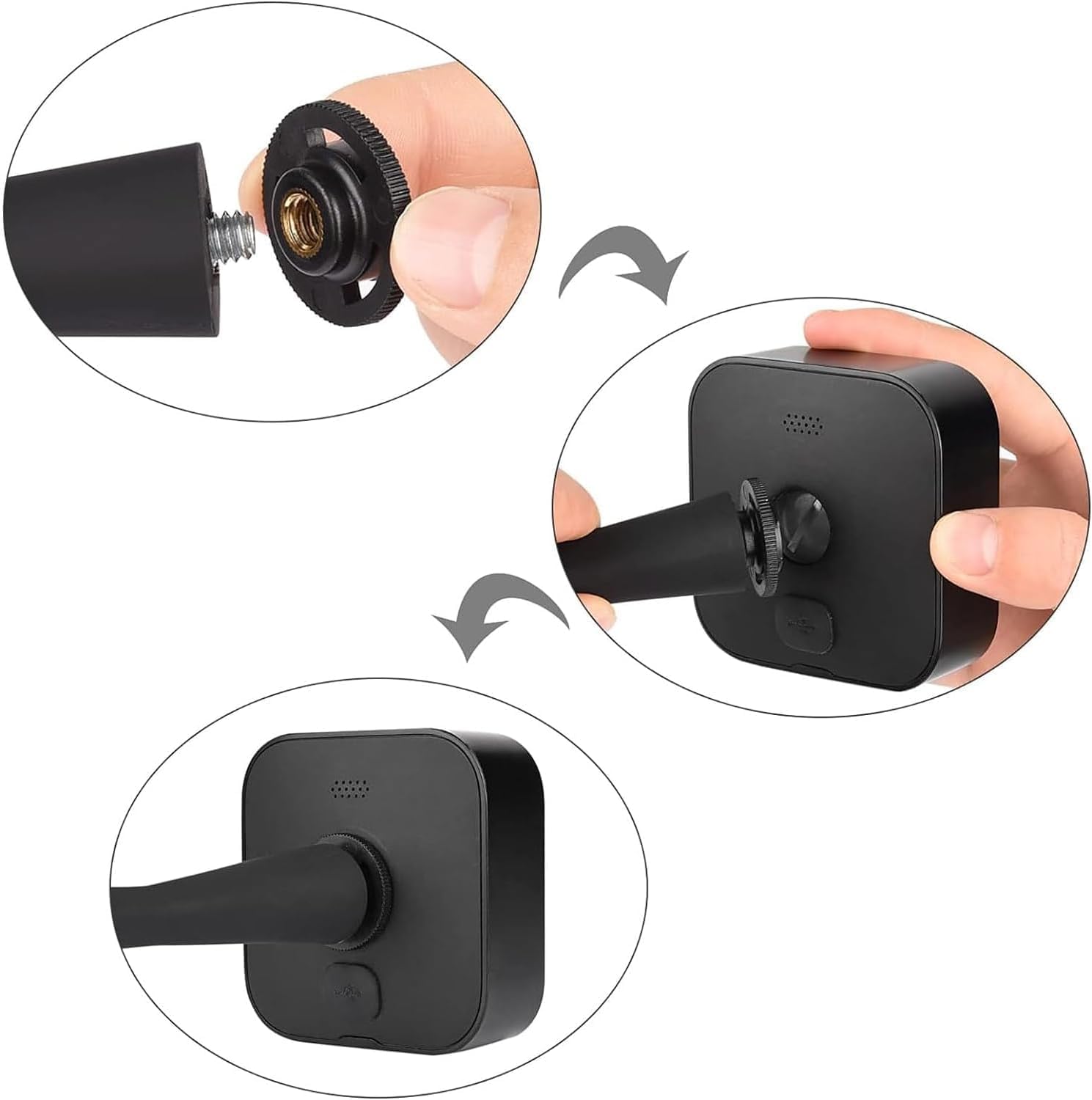 Support Flexible Pour Caméra Blink XT/XT2/Mini - Col De Cygne Métal - Fixation Par Pince - Ajustable à 360°