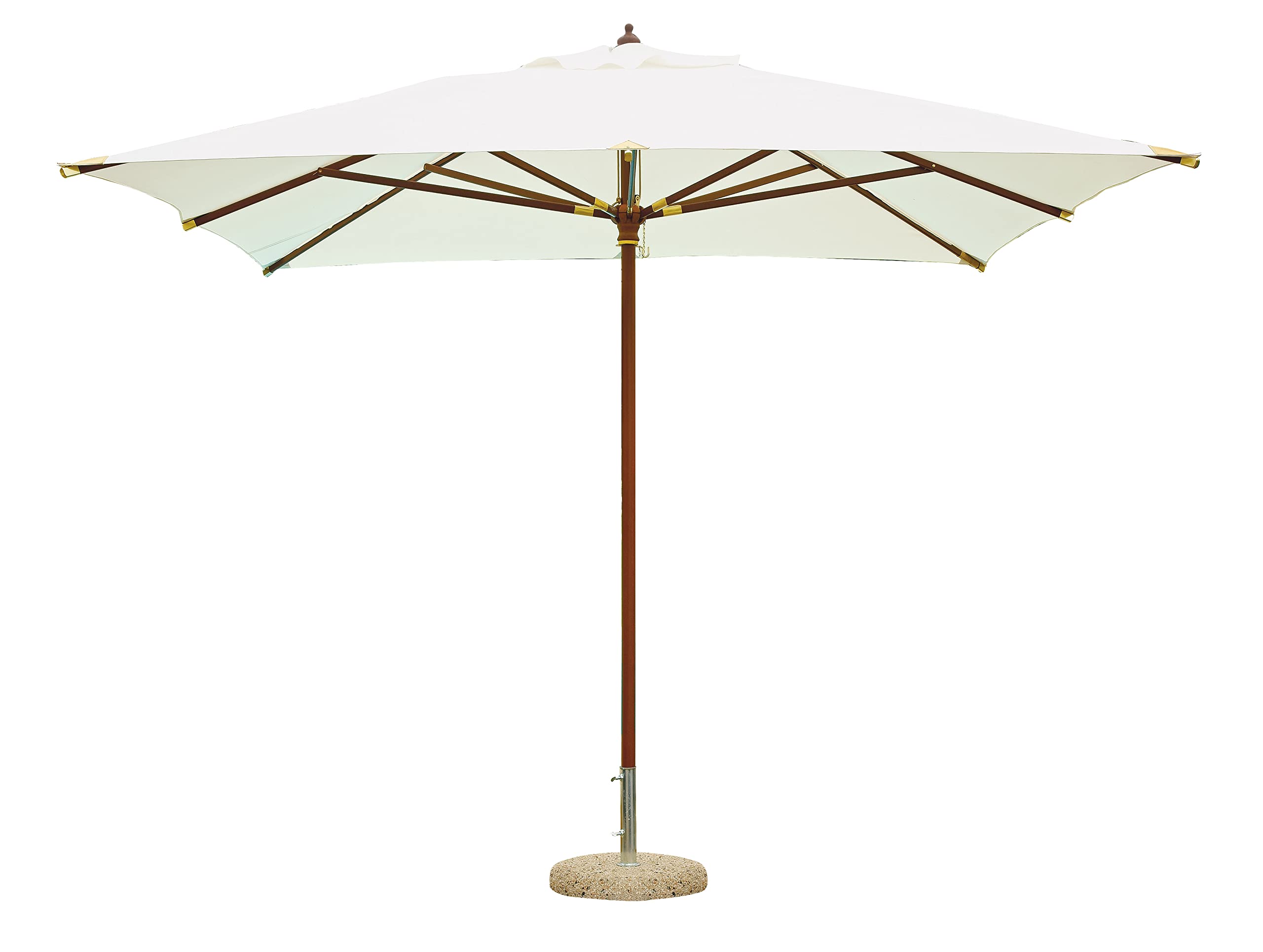 Ombrellone da Giardino con palo Centrale in Legno ombrellone 3 x 4 Metri ombrellone Professionale