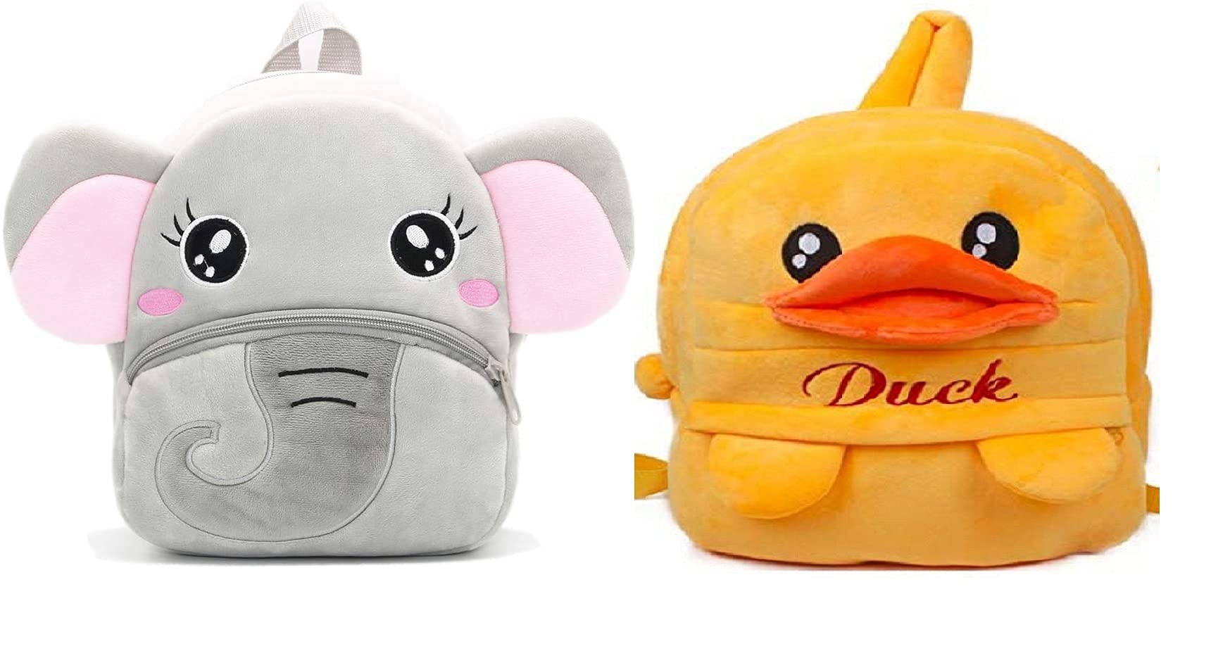 blue tree kids school bag soft plush backpack cartoon bags mini travel bag for for girls boys toddler baby elephant & yellow duck