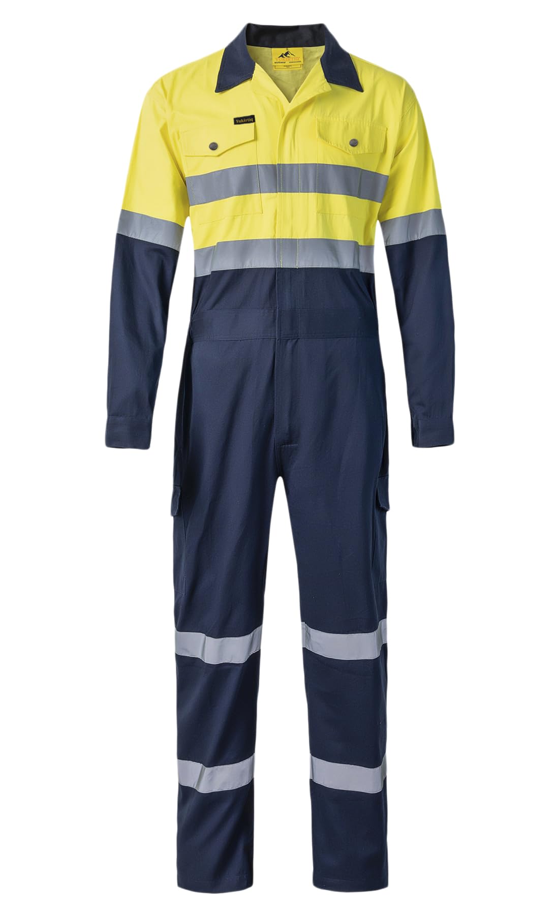 Reflektierender Herren-Overall, atmungsaktiv, Mechaniker-Jumpsuits, langärmelig, Arbeitsanzug, hohe Sichtbarkeit