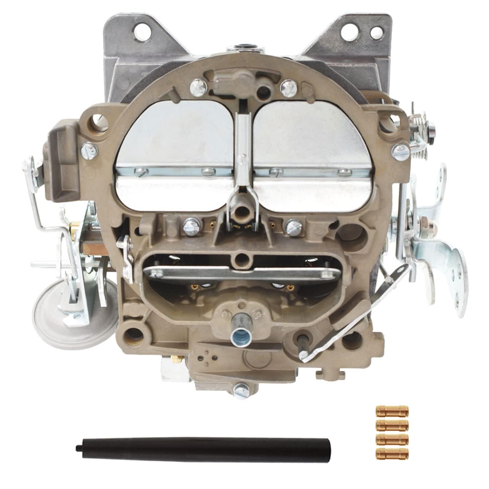 Photo 1 of LABLT 4 Barrel Carburetor Carb Replacement for Chevrolet Chevy GMC Cadillac Quadrajet 4MV Engines 327 350 427 454 1966-1973 Mechanical Choke