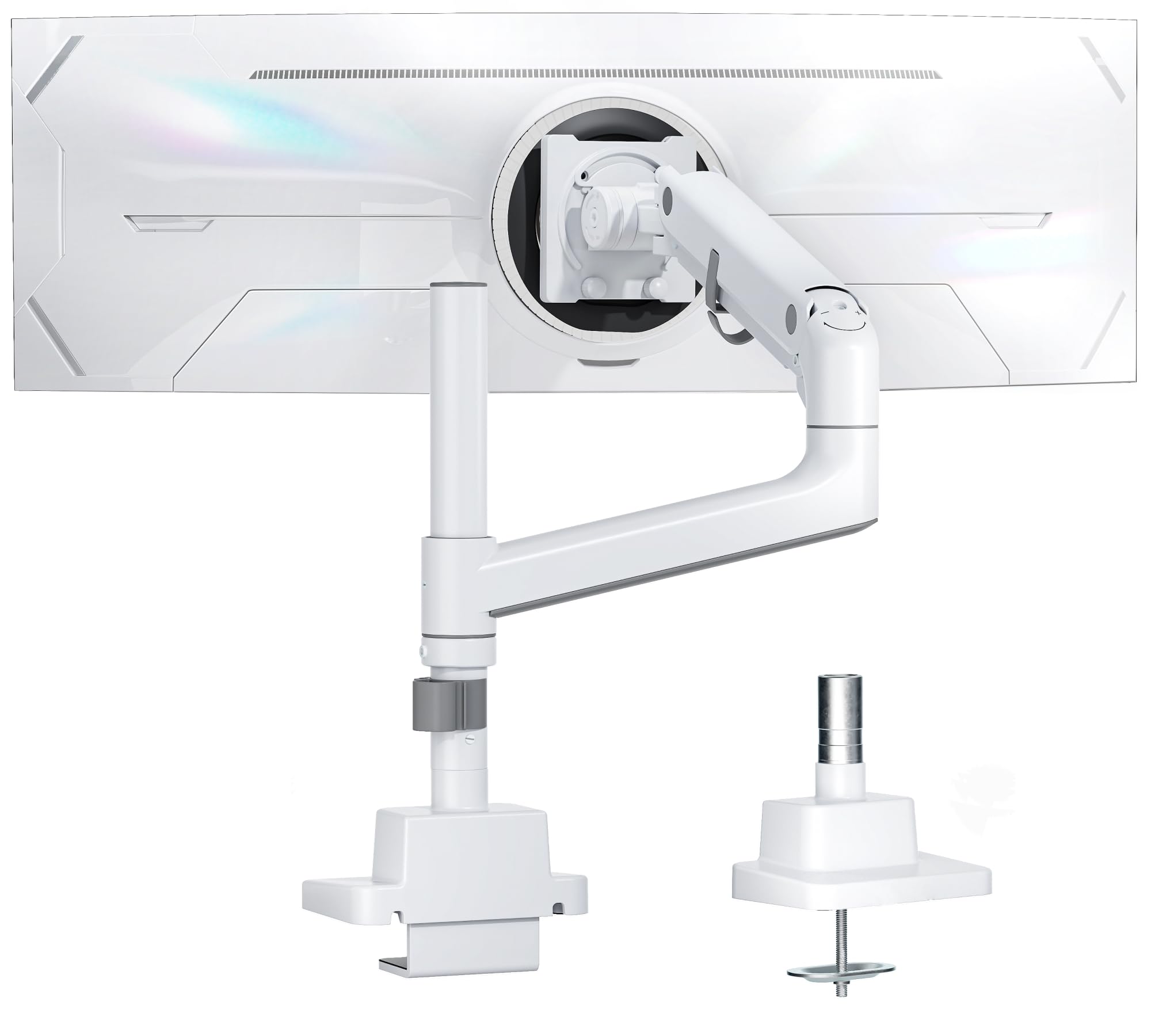 monTEK Bras Ecran PC17 à 57", avec Colonne, VESA75/100, Charge Max 27Kg