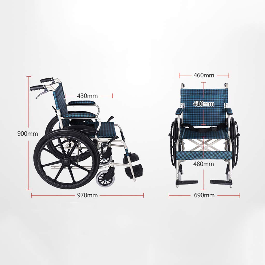Sedia a rotelle,Ausili per la deambulazione per scooter per disabili per anziani multifunzione manuali pieghevoli