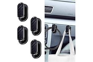 4 PCS Car Mini Hook, Self-Adhesive Wall & Seat Hanger, Universal Hook Sticker