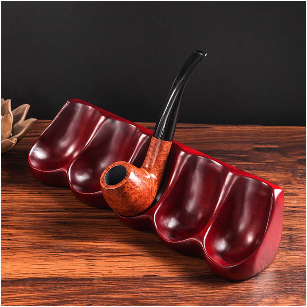 CVJdfhRE pipe rack, Wooden Tobacco Stand Pipe Display Rack Holder Handmade Smoking