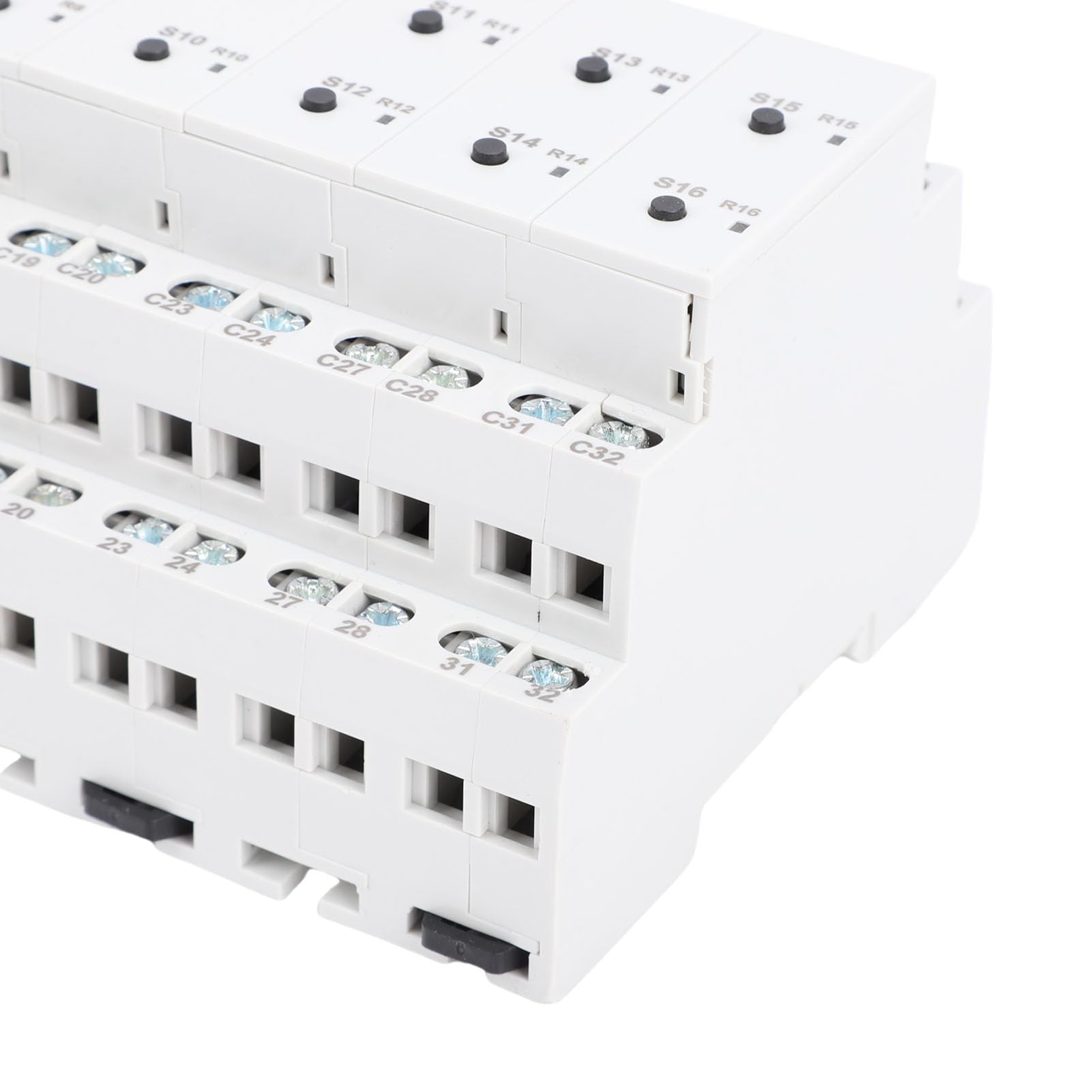 Disyuntor inteligente, temporizador WiFi inteligente con 16 canales aislados e interruptor externo, soporte para aplicación remota Tuya y control por voz